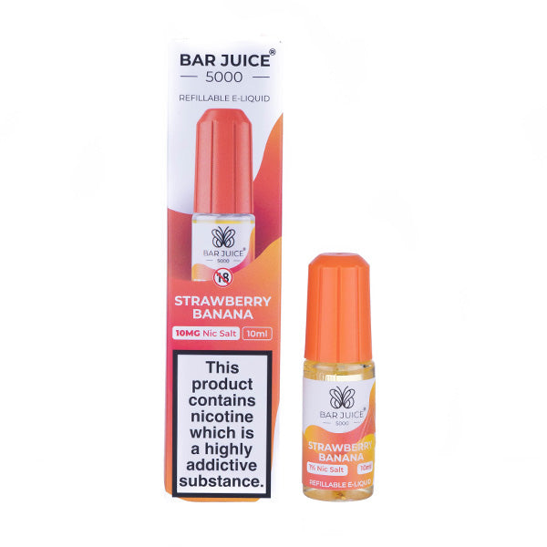 Bar Juice 5000 - Strawberry Banana Nic Salt E-Liquid - 10ml - 20mg